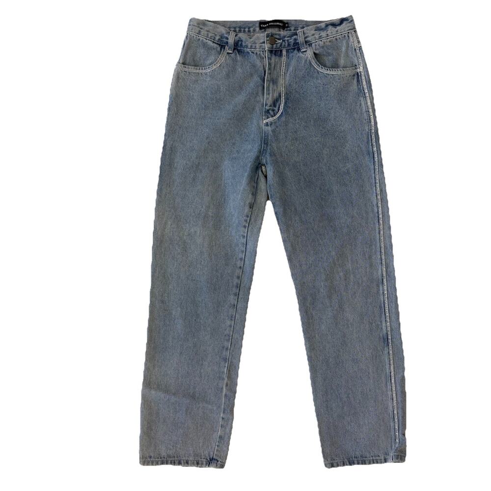 Taka Original Denim Jeans Cropped Straigh Leg High Rise Size 27/4 Medium Street